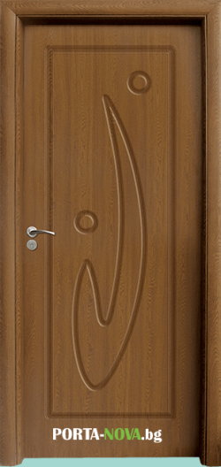 Интериорна врата Стандарт 070-P, цвят Златен дъб