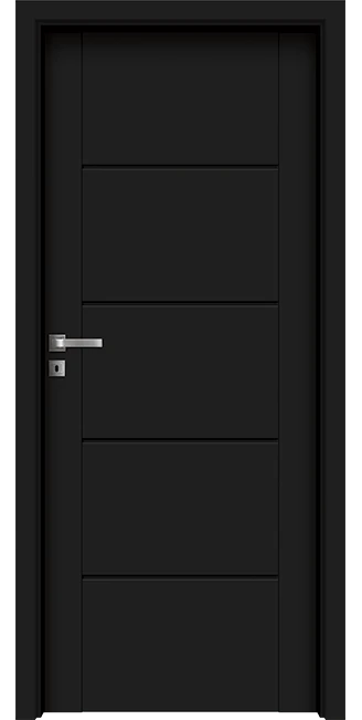 Интериорна врата Invado Aristo модел 1, цвят Pure Black
