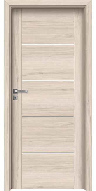 Интериорна врата Invado Aristo модел 5 Satinato Glass, цвят Spring Oak