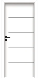 Интериорна врата Invado Belgatto модел 7, цвят Lindo White