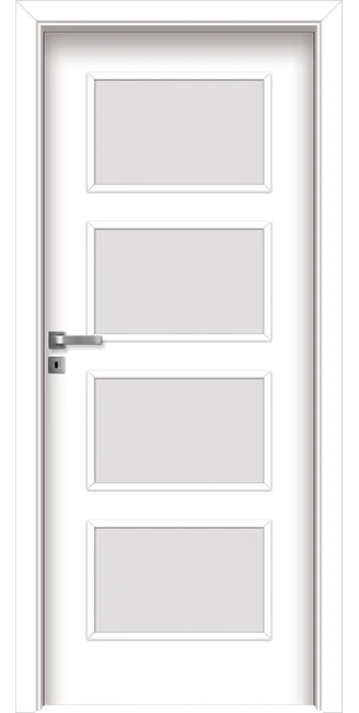 Интериорна врата Invado Merano модел 5, цвят Lindo White