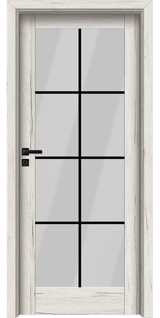 Интериорна врата Invado Vista модел 2, цвят Snowy Oak