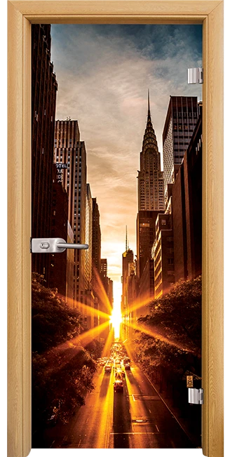 Стъклена Врата Standart Print G 13-18 Светъл Дъб