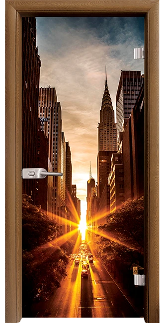 Стъклена Врата Standart Print G 13-18 Златен Дъб