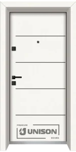 Входна Врата Unison Laminor L-107 Класическо Бяло